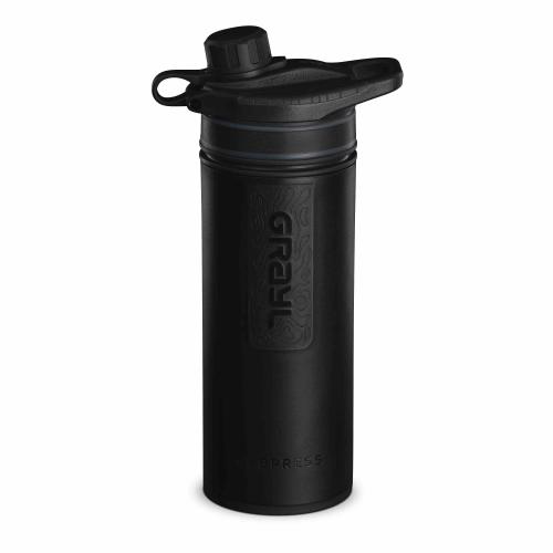 Grayl Geopress® Wasserfilter Purifier Bottle 0,7 l covert black
