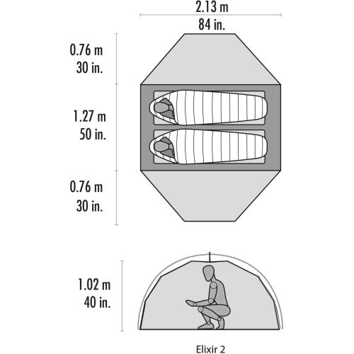 MSR Elixir™ 2 Zelt V2 grün