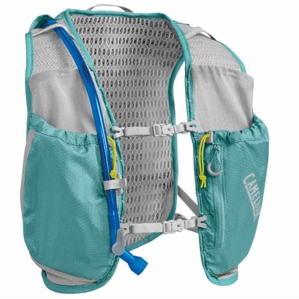 Camelbak Frauen Circuit Run Trinkweste 5L inkl. 1,5 L Trinkblase aqua sea silver